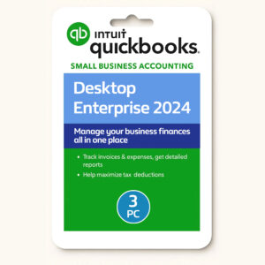 QuickBooks Desktop Enterprise 2024, Lifetime License Key, 3 User