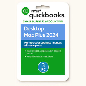 QuickBooks Desktop Mac Plus 2024, Lifetime License Key, 3 User
